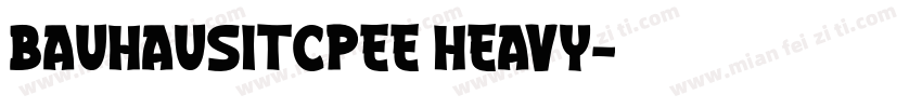 BAUHAUSITCPEE HEAVY字体转换